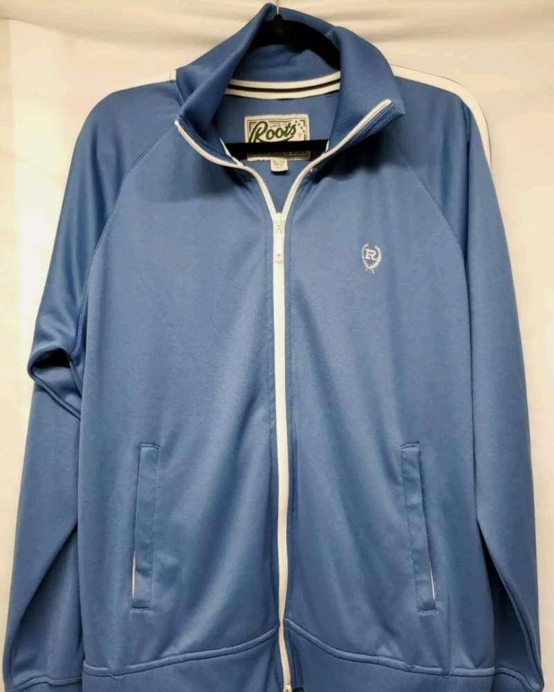 ROOTS Track Jacket Zip Up Men’s Size XL blue
